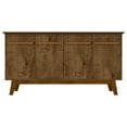 thumbnail image 1 of Yonkers 62.99 Sideboard with Solid Wood Legs and 2 Cabinets in Off White and Cinnamon, 1 of 5