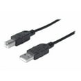 thumbnail image 1 of Manhattan Hi-Speed USB B Cable - USB 2.0, Type-A Male to Type-B Male, 480 Mbps, 10 ft., Black, 1 of 4