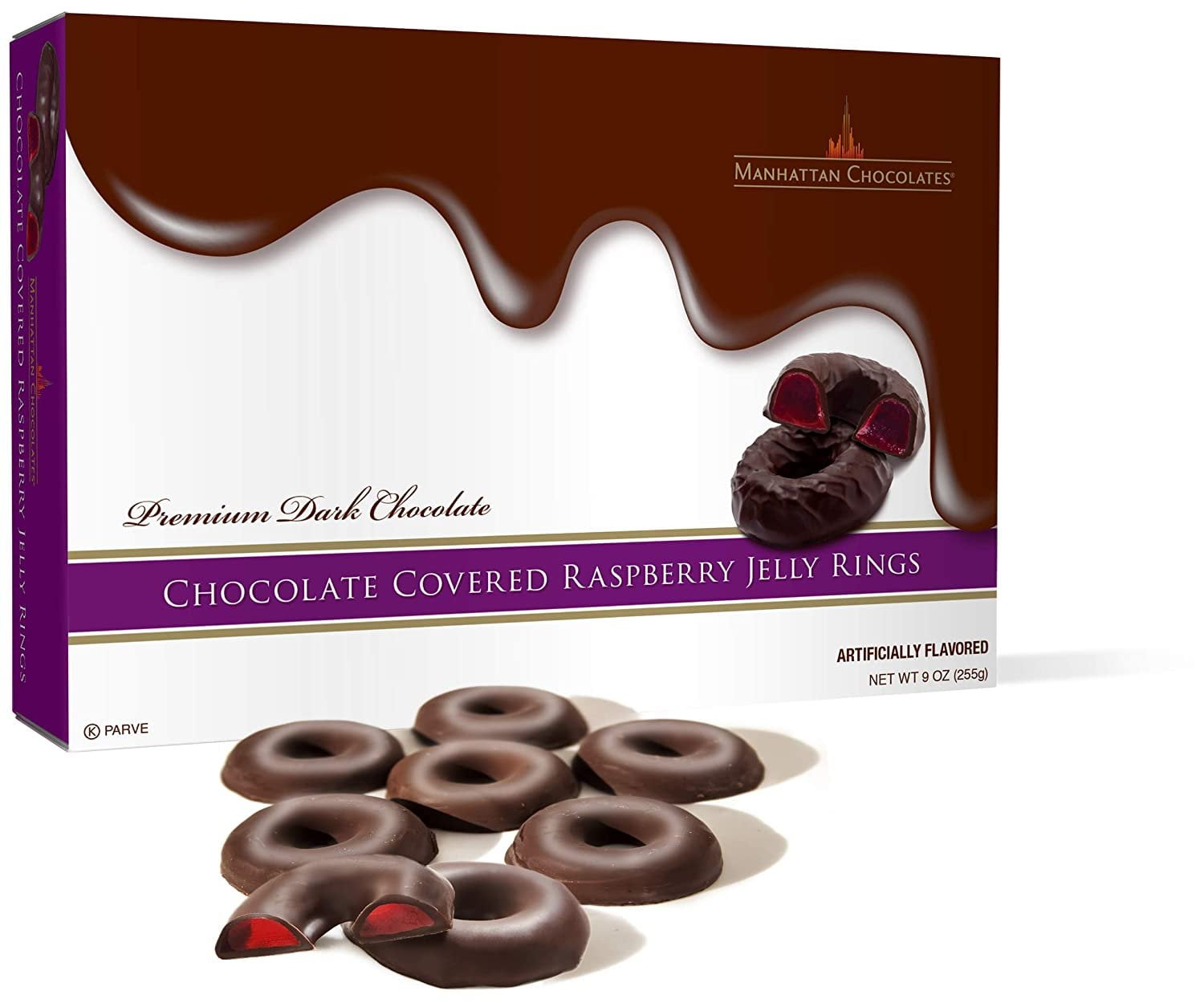 Manhattan Jelly Rings Chocolate Covered Raspberry Walmart