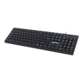 thumbnail image 1 of MANHATTAN Wired Computer Keyboard – Basic Keyboard - USB-A Cable, 104-keys, Foldable Stands - Compatible for Windows, PC, Laptop - 3 Yr Mfg Warranty – Black, 1 of 6