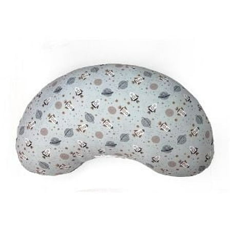 Manhattan Kids Little Wonder Blue Space Nursing Pillow – New Shape Support Cushion for Feeding, Breastfeeding & Bottle Feeding – Soft 100% Polyester, 21"x17"