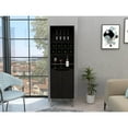 thumbnail image 1 of Tuhome Manhattan L Bar Cabinet with Eight Built-In Wine Cubbies, Dual Single-Door Storage, 1 of 5