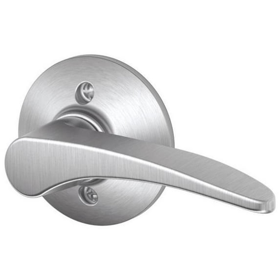Manhattan Lever Right Handed Non-Turning Lock, Satin Chrome (F170 MNH 626 RH)