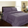 thumbnail image 1 of Manhattan Lights Embossed 8 Piece Bed in a Bag, [Queen, Plum], 1 of 1