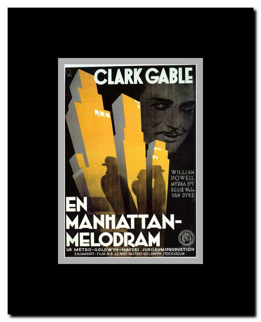 Manhattan Melodrama Framed Movie Poster