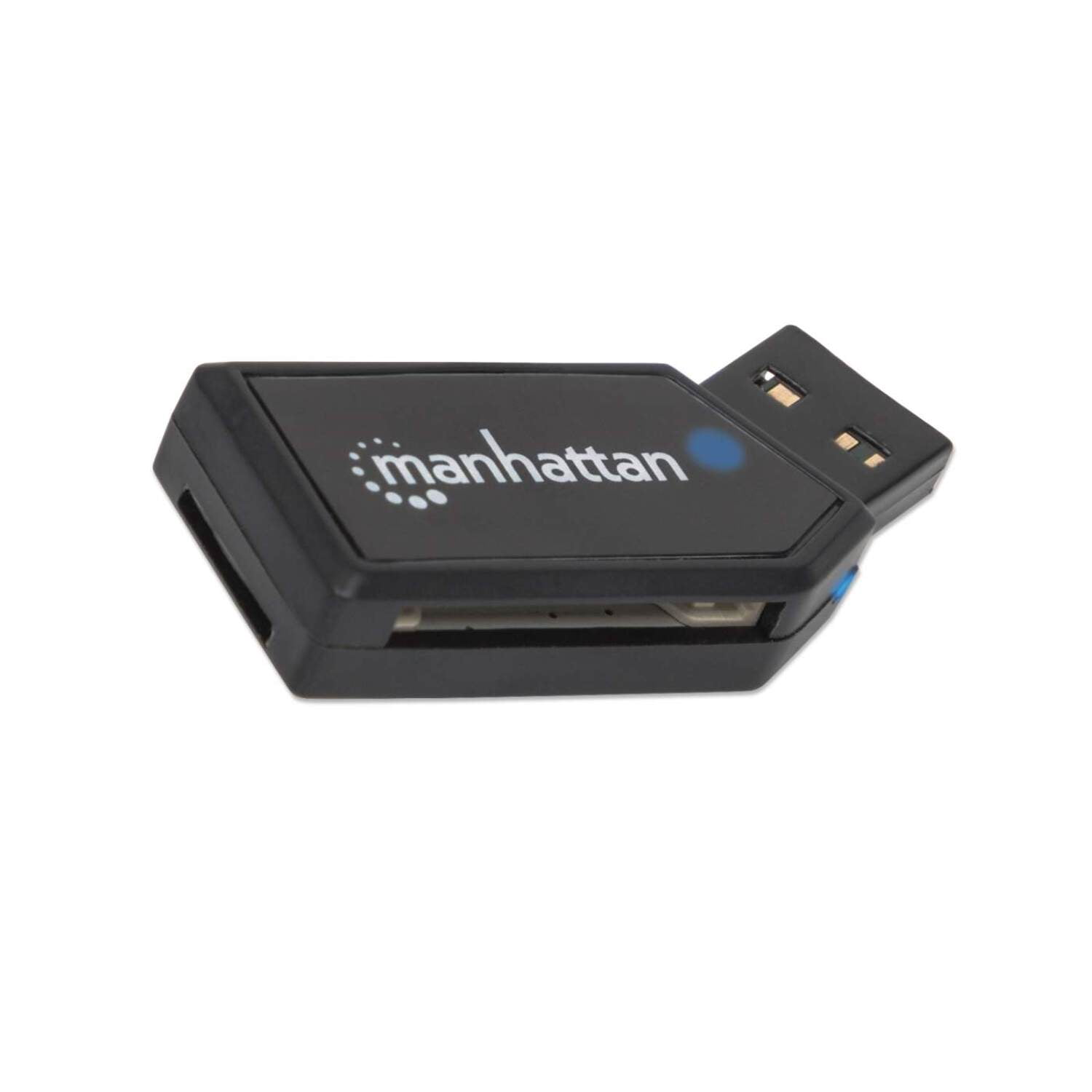 Manhattan 24-in-1 Mini USB 2.0 Multi-Card Reader/Writer - For SD ...