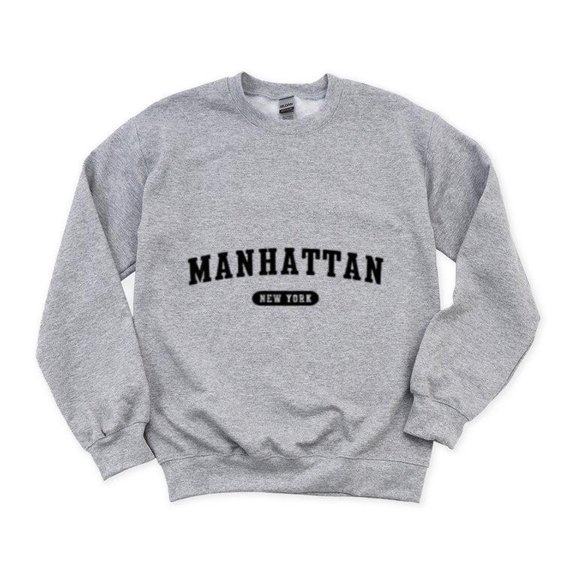 Manhattan NY New York City Borough Local Pride Cool Art Sweatshirt, for men & women, up to size 5XL