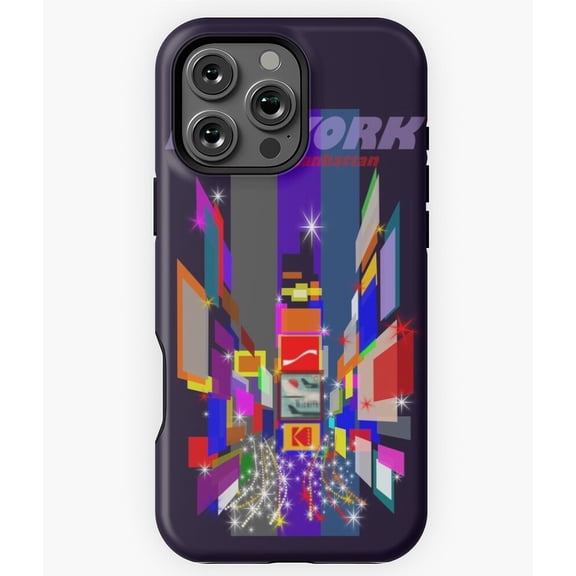 Manhattan New York City Skyline View Phone Case for iPhone 16 15 14 13 12 11 Pro Max