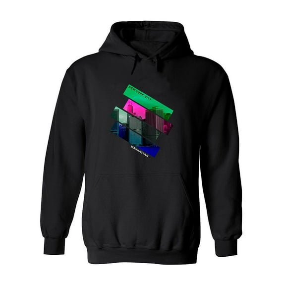 Manhattan, New York. Hoodie Men -Image by Shutterstock, Male 3X-Large