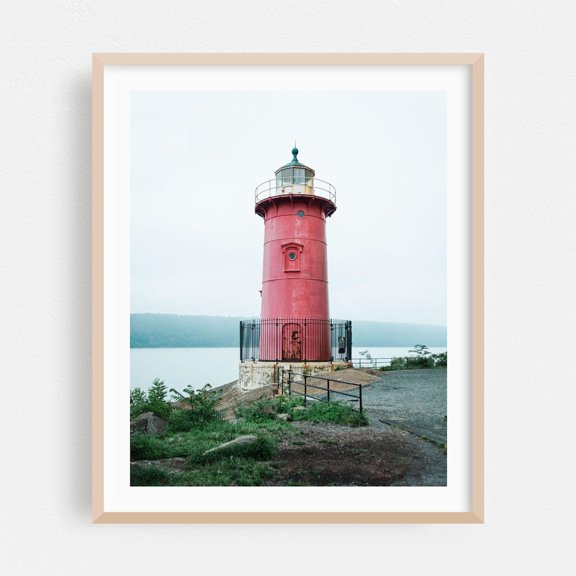 Manhattan New York Lighthouse Coastal Architecture Scenic Travel Nature Poster Unframed Paper Print
