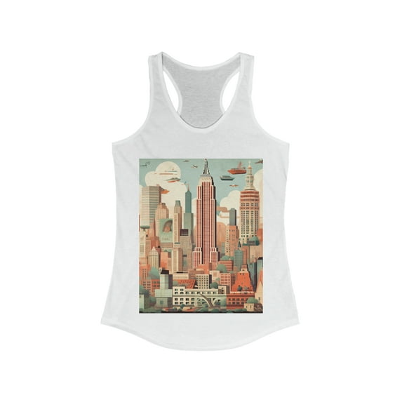 Manhattan New York Wanderlust Dreamer Racerback Tank