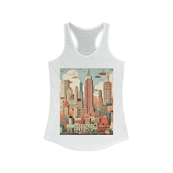 Manhattan New York Wanderlust Dreamer Racerback Tank