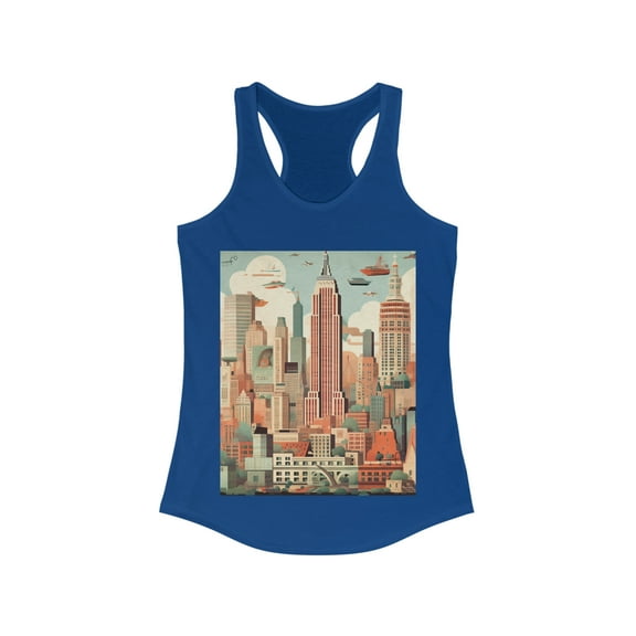 Manhattan New York Wanderlust Dreamer Racerback Tank