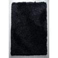 thumbnail image 1 of Manhattan Polyester Shag Area Rug Black 2'5'' X 4'5'' 3' x 5' Black Rectangle, 1 of 5