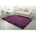 thumbnail image 1 of Manhattan Polyester Shag Area Rug Purple 2'5'' X 4'5'' 3' x 5' Purple Rectangle, 1 of 5