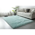 thumbnail image 1 of Manhattan Polyester Shag Area Rug SeaFoam 5' X 7' 5' x 8' Blue Rectangle, 1 of 5