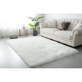 thumbnail image 1 of Manhattan Polyester Shag Area Rug White 2'5'' X 4'5'' 3' x 5' White Rectangle, 1 of 5