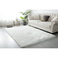 thumbnail image 1 of Manhattan Polyester Shag Area Rug White 8' X 10' 8' x 10' White Rectangle, 1 of 5