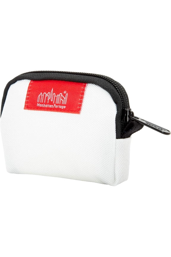 Coin Purse With Zipper Closure Pouch Eclectic Colors Credit Card ID Card Jewelry Keys Water Resistant Gift 1000D CORDURA Everyday Carry White