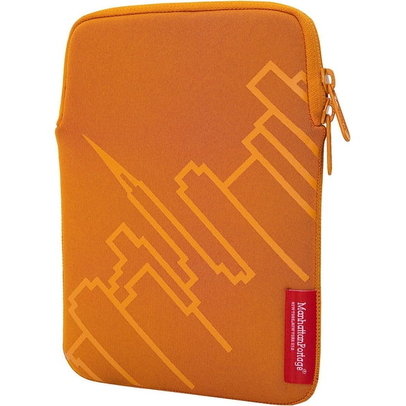 Manhattan Portage Ipad Mini Sleeve Skyline, Orange, One Size