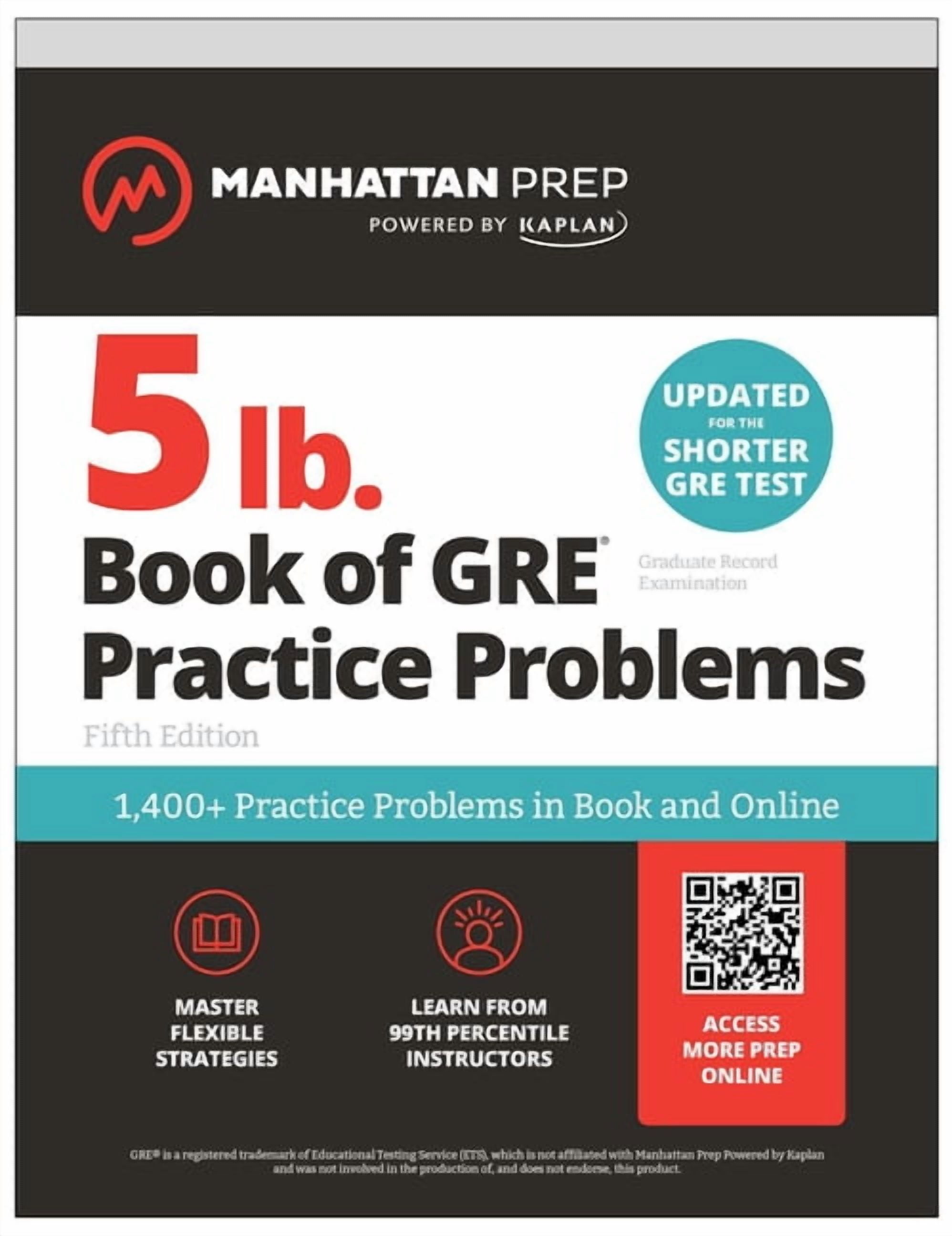 Manhattan Prep 5 LB 5 lb. Book of GRE Practice Problems: 1,400+