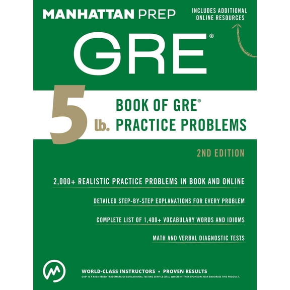 Manhattan Prep 5 LB: 5 lb. Book of GRE Practice Problems (Paperback)