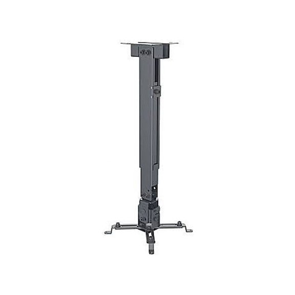 Manhattan Projector Ceiling Wall Mount Tilt Swivel Height 43 - 65cm Black 461207