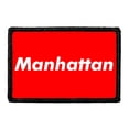 thumbnail image 1 of Manhattan - Red - Removable Patch, 1 of 3
