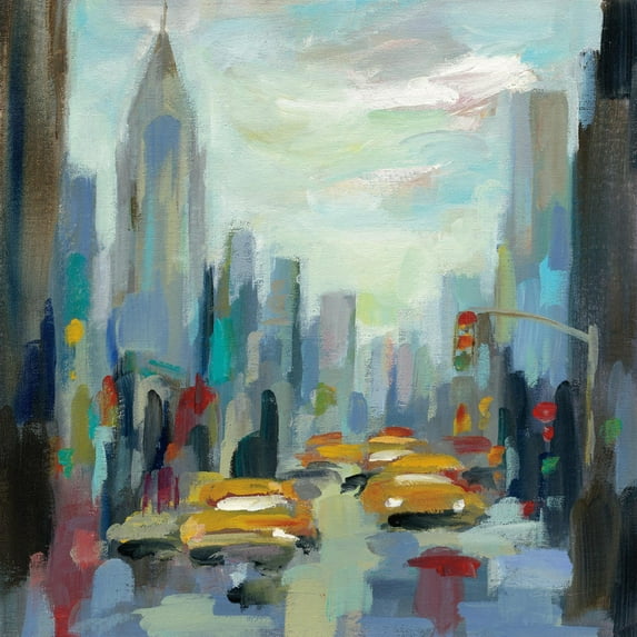 Art.com Manhattan Sketches I Art Print by Silvia Vassileva, 16" x 16"