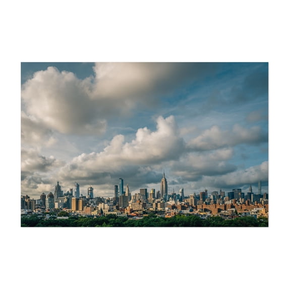 Manhattan Skyline from East Village - Manhattan New York Photography Skyline Cityscape Architecture City Modern Art Scenic Unframed Wall Art Print 40 x 60 inches
