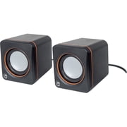 Manhattan 161435 2.0 Speaker System - 6 W RMS - Black - 90 Hz - 20 kHz - USB
