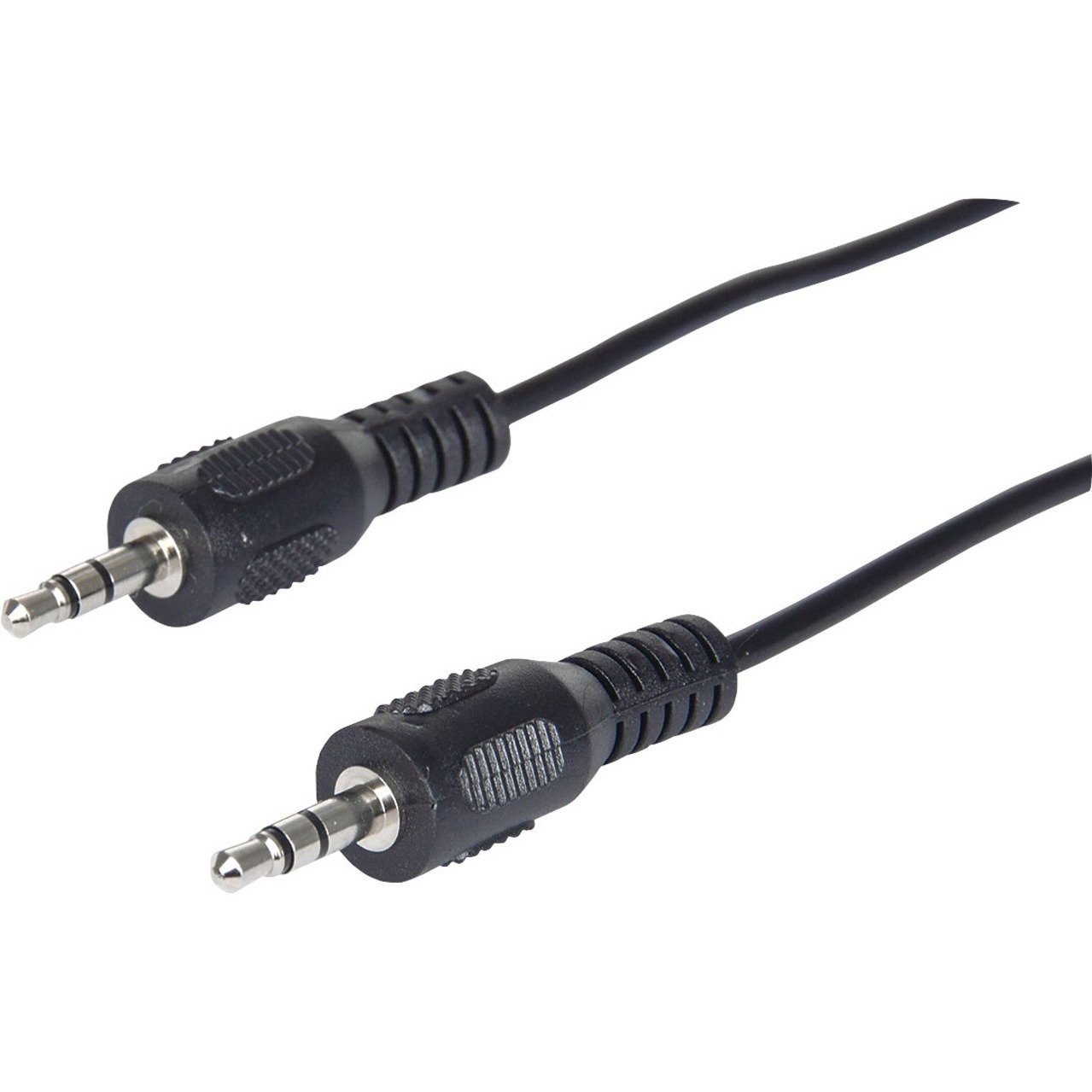 Manhattan Stereo Audio Cable - Mini-phone For Audio Device - 2.95 Ft - 1 X Mini-phone Male Stereo Audio - 1 X Mini-phone Male Stereo Audio - Black (393935) - image 1 of 3