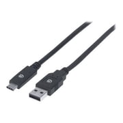 Manhattan SuperSpeed USB C Device Cable USB 3.2 Gen 1, Type-A Male to Type-C Male, 5 Gbps, 6 ft., Black