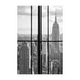 thumbnail image 1 of Manhattan Through A Window Print Wall Art, Modern Wall Decor For Living Room Bedroom, 8x12 UNFRAMED, 1 of 2