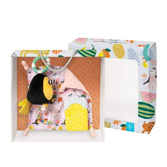 Manhattan Toy Fruity Paws Teether Mitt & Blankie Gift Set for Babies