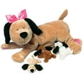 thumbnail image 1 of Manhattan Toy Nursing Nana Nurturing Dog Stuffed Animal with Plush Puppies, 1 of 5