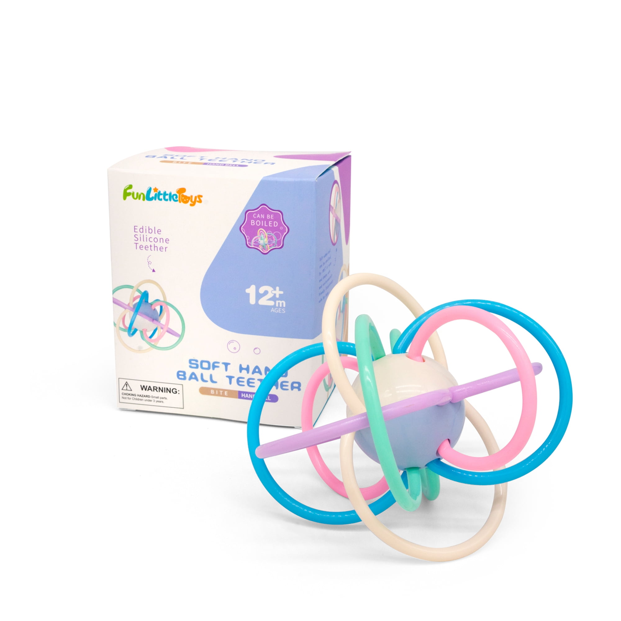 Manhattan Toy Skwish Color Burst Rattle and Teether Grasping