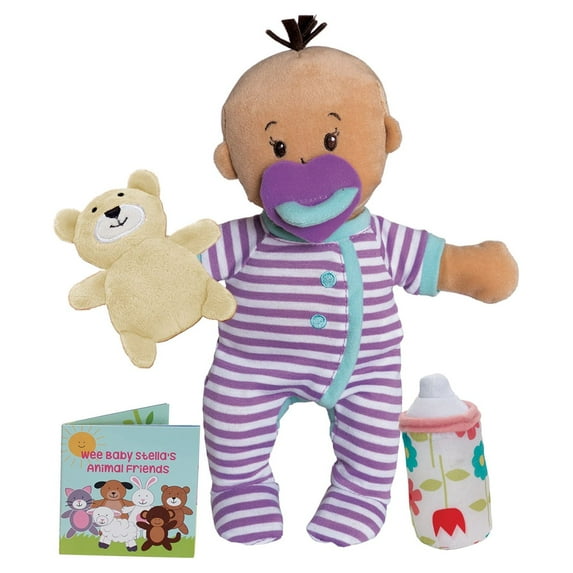 Manhattan Toy Wee Baby Stella Beige Sleepy Times Scent 12" Soft Baby Doll Set