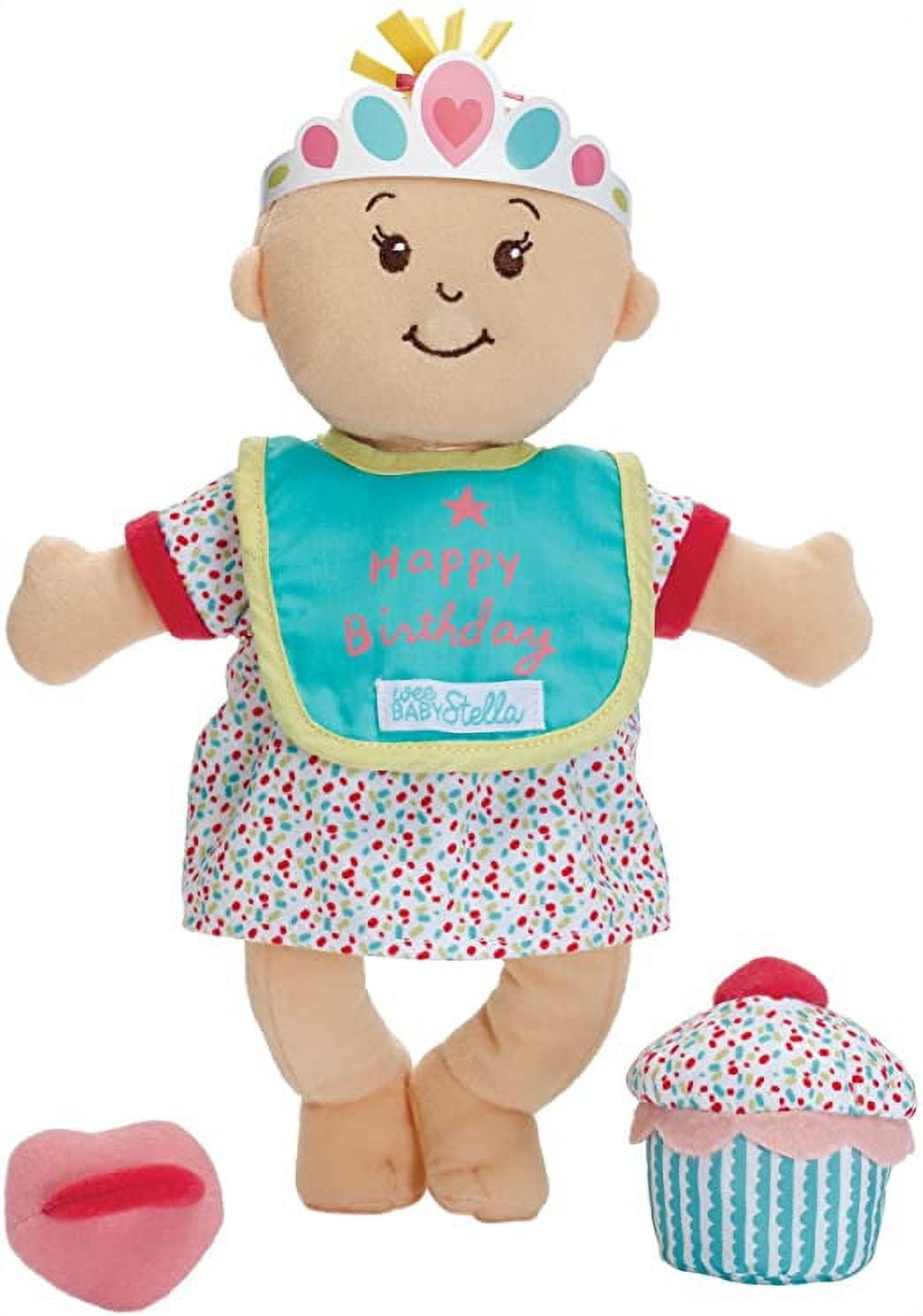 Manhattan Toy Wee Baby Stella Sweet Scents 12" Soft Baby Doll and Birthday Set