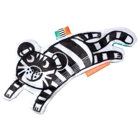 Manhattan Toy Wimmer-Ferguson Crinkle Tiger Baby Sensory Toy with Ribbon Tags