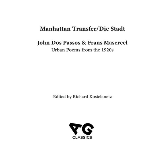 Manhattan Transfer / Die Stadt, (Hardcover)
