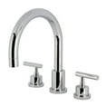 thumbnail image 1 of Manhattan Two-Handle Roman Tub Faucet, Polished Chrome, 1 of 1