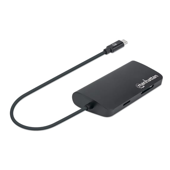 USB-C Dock/Hub with Card Reader, Ports (x5): Ethernet, USB-A (3) and USB-C, 5 Gbps (USB 3.2 Gen1 aka USB 3.0), With Power Delivery (100W) to USB-C Port (Note additional USB-C wall charger and USB-C