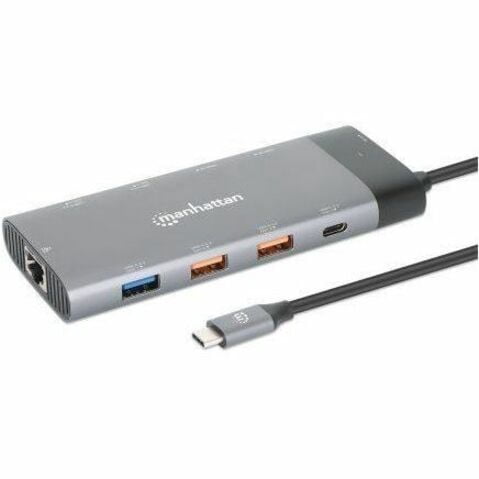 Manhattan USB-C PD 10-in-1 Dual Monitor 8K Docking Station 130714