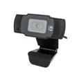 thumbnail image 1 of Manhattan USB Webcam, Two Megapixels (Clearance Pricing), 1080p Full HD, USB-A, Integrated Microphone, Adjustable Clip Base, 30 frame per second, Black, Three Year Warranty, Box - Webcam - color - 2 MP - 1920 x 1080 - 1080p - audio - USB 2.0 - MJPEG, YUY2, 1 of 6