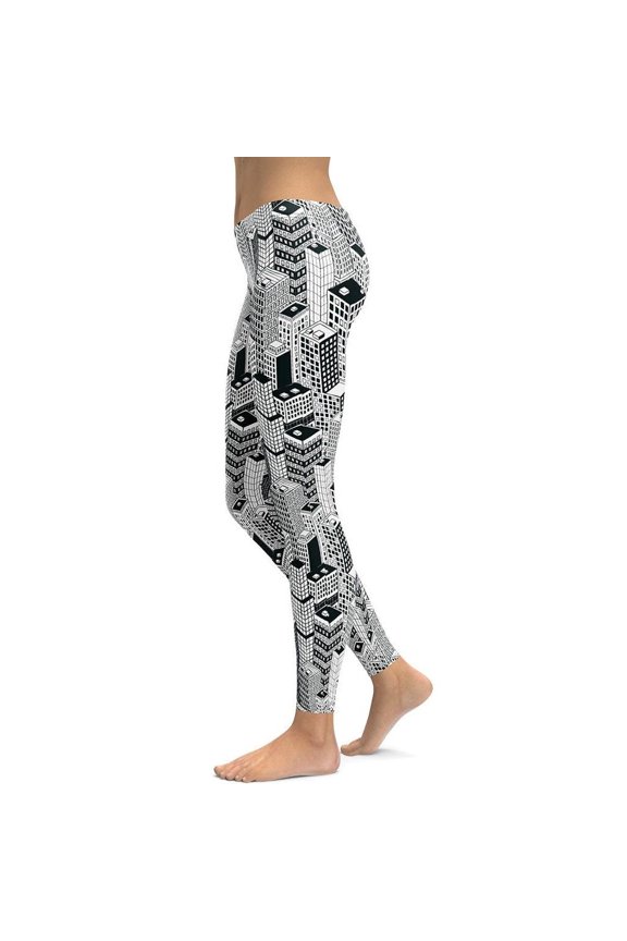 Manhattan View Leggings Size: M for Women | FIERCEPULSE