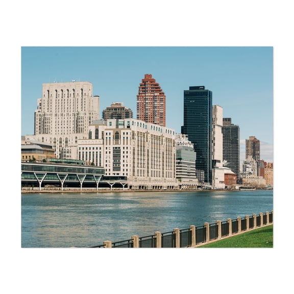 Manhattan from Roosevelt Island 02 - Manhattan New York Photography Unframed Wall Art Print 8 x 10 inches