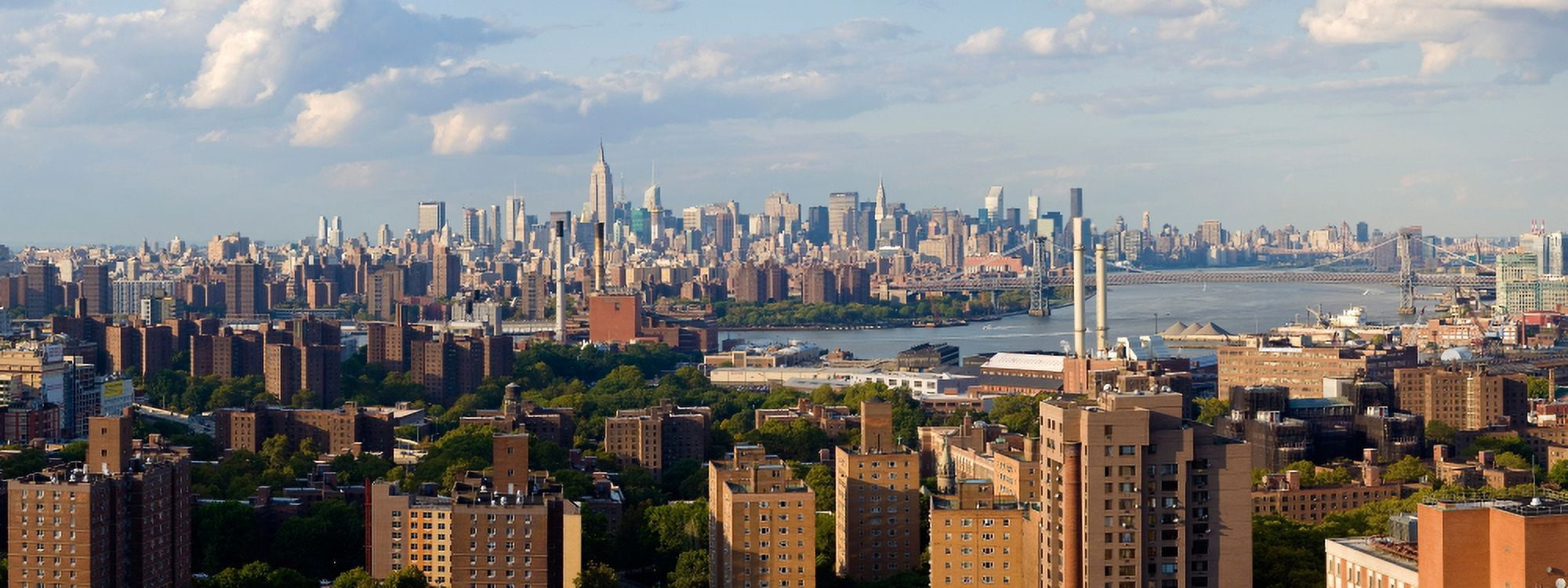 Manhattan skyline New York City New York State USA Canvas Art - Panoramic Images (27 x 9)