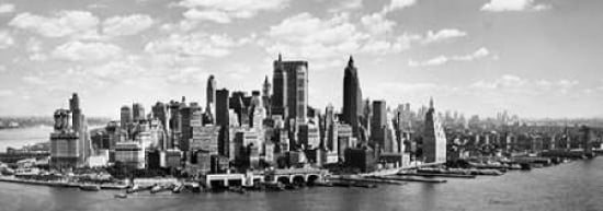 Manhattan waterfront Canvas Art - Anonymous (10 x 20)