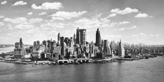 Manhattan waterfront NYC Canvas Art - Anonymous (10 x 20)